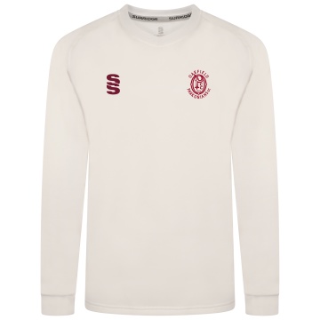Oakfield Parkonians cc BLAST LONG SLEEVE SWEATER - Ivory