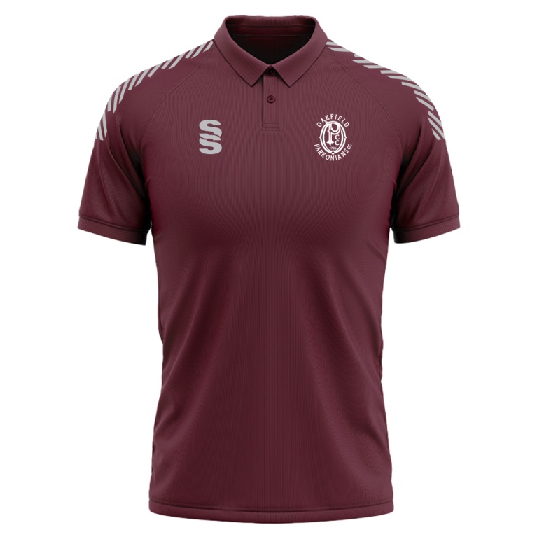 OAKFIELD PARKONIANS Elite Polo Shirt - Mens - Maroon